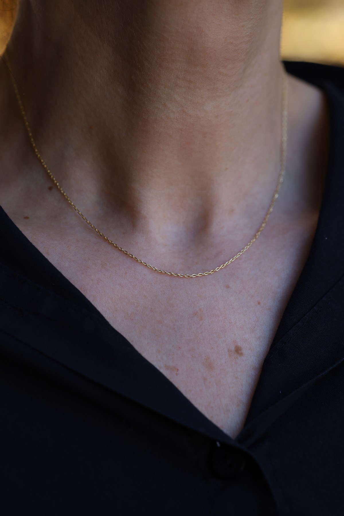 Yenigün Kuyumculuk14 Ayar Altın (1 mm) Forse Zincir Kolye