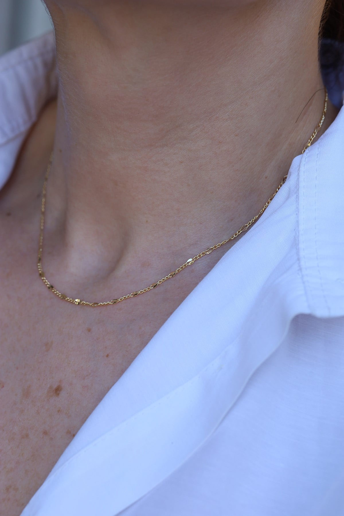 Yenigün Kuyumculuk14 Ayar Altın (2 mm) Aynalı Gurmet Zincir Kolye