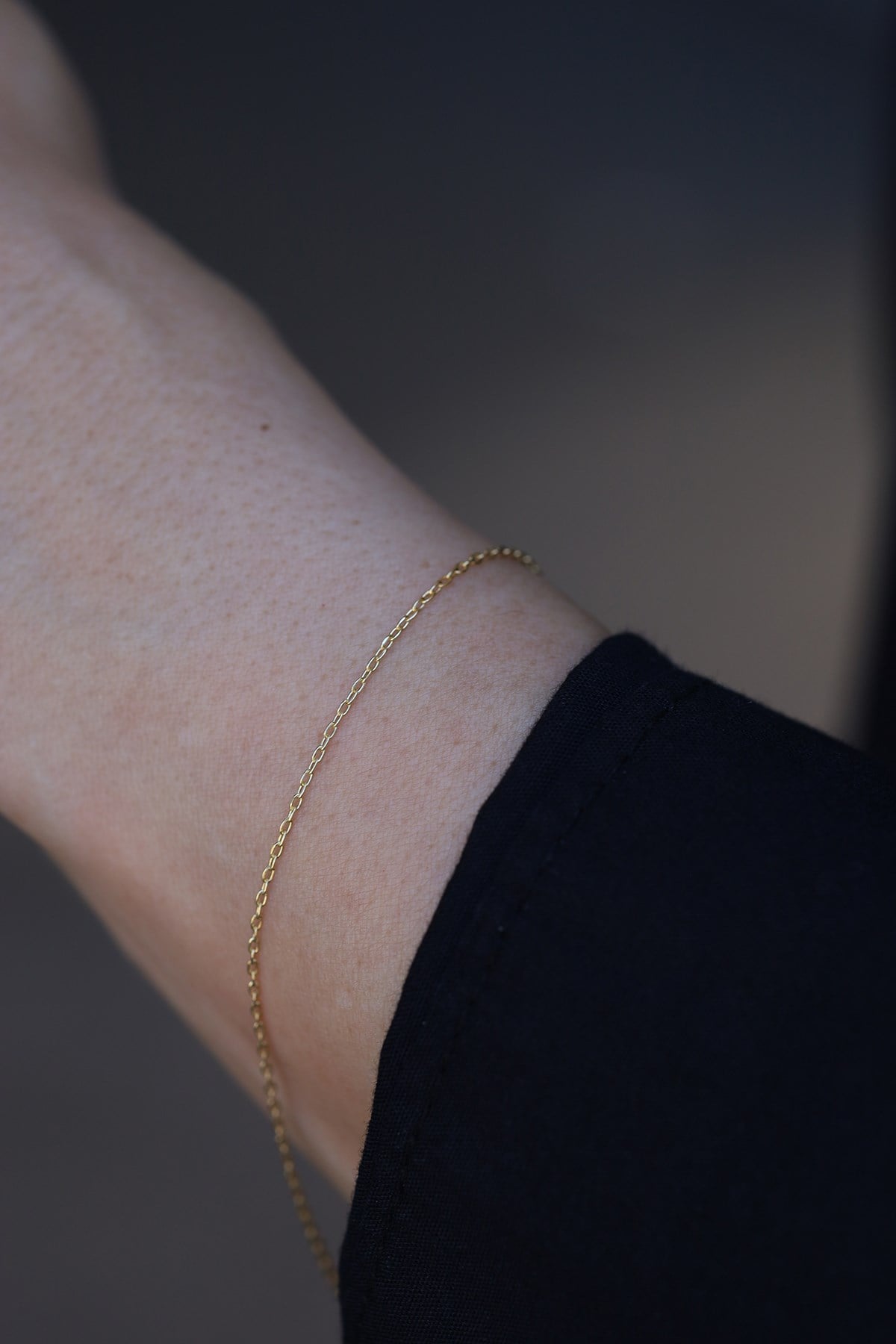 Yenigün Kuyumculuk14 Ayar Altın (1 mm) Forse Zincir Bileklik