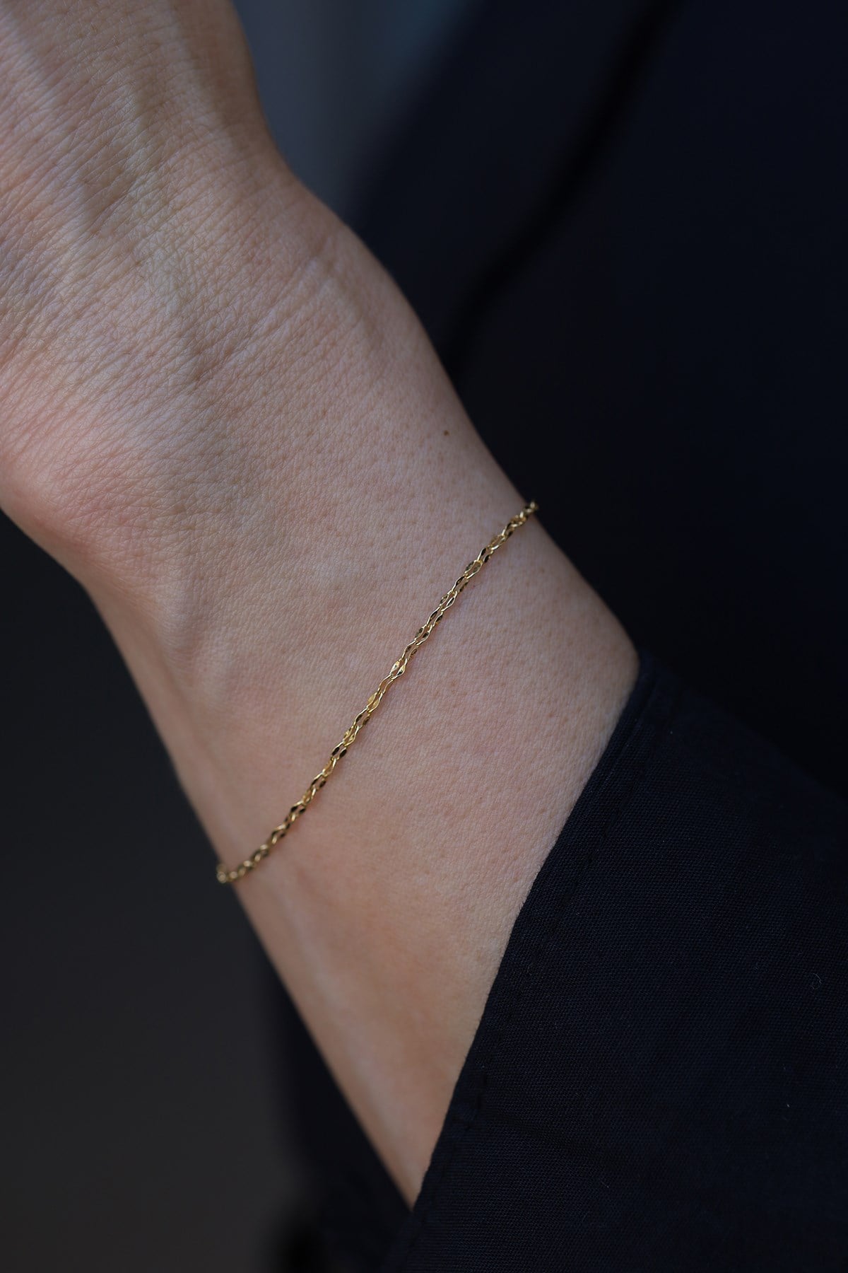 Yenigün Kuyumculuk14 Ayar Altın (2 mm) Aynalı Zincir Bileklik
