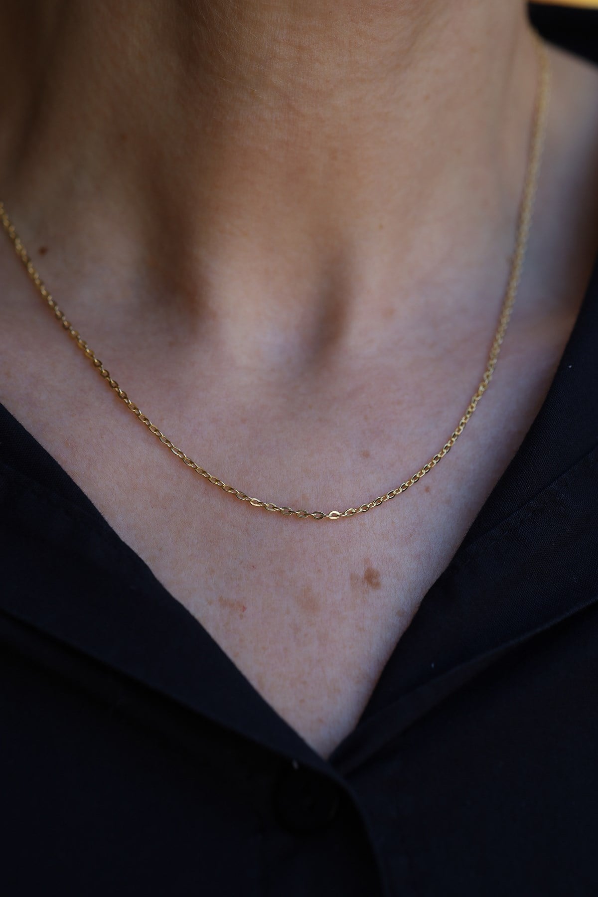 Yenigün Kuyumculuk14 Ayar Altın (2 mm) Forse Zincir Kolye