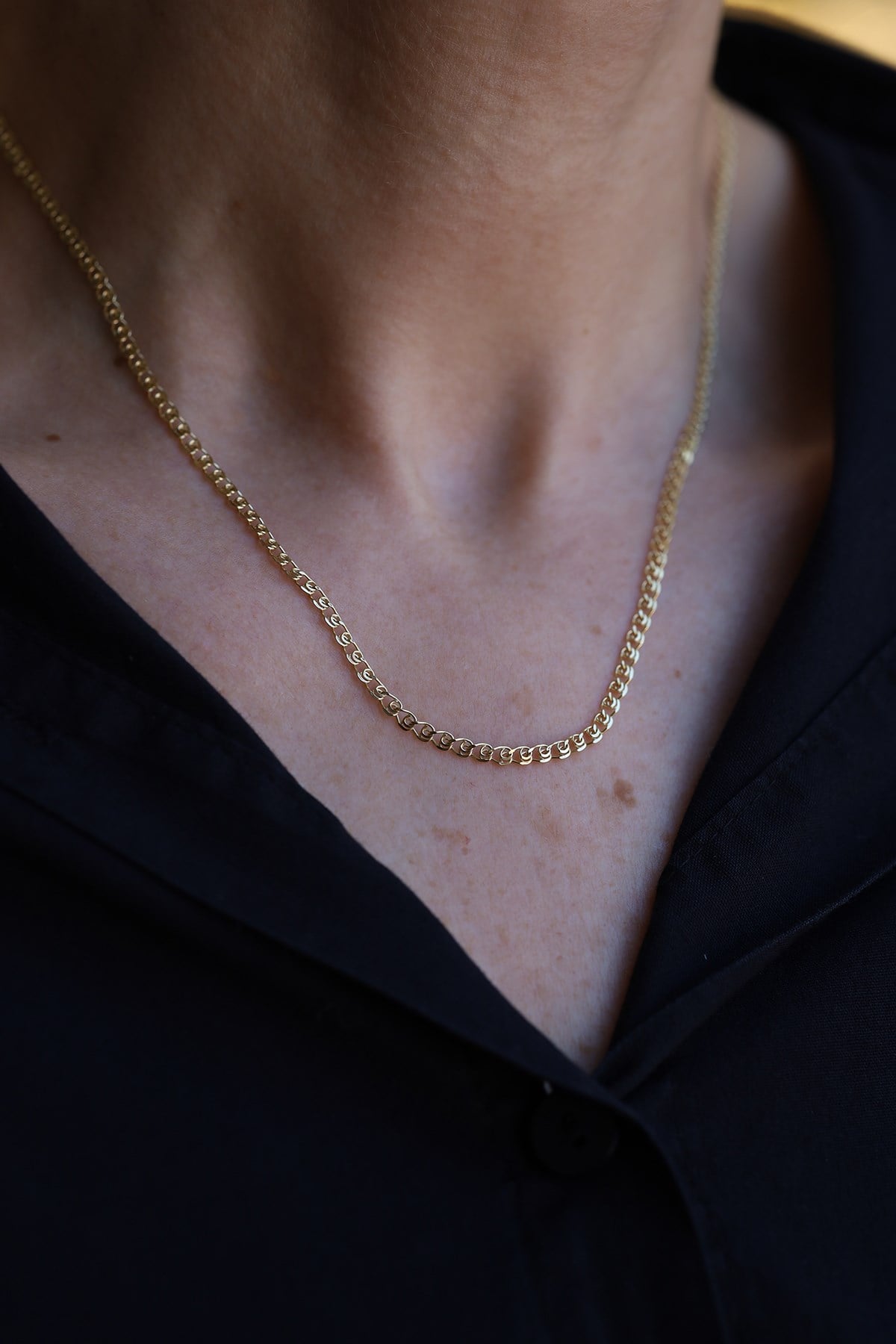 Yenigün Kuyumculuk14 Ayar Altın (3 mm) Love Zincir Kolye