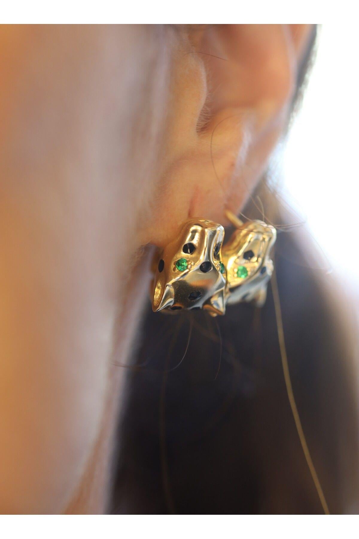 Yenigün Kuyumculuk14 Ayar Altın Çita Küpe