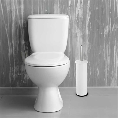 Paslanmaz Beyaz Tuvalet - Klozet Fırçası