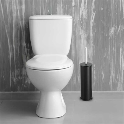 Paslanmaz Siyah Tuvalet - Klozet Fırçası