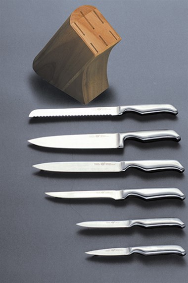 Profiline Ahşap Standlı Mutfak Bıçak Seti 7 Parça