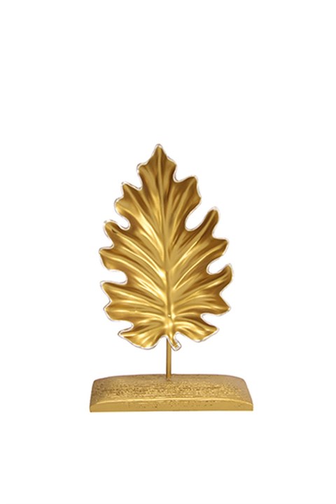 Dekoratif Ayaklı Altın Çınar Yaprağı
