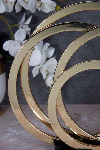 Dekoratif Gold Obje - Circles