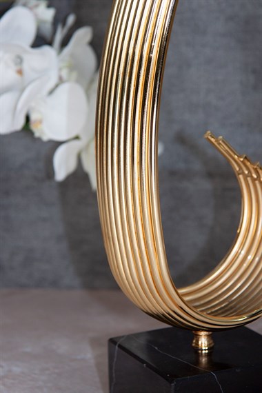 Dekoratif Gold Obje - Vertical Strip