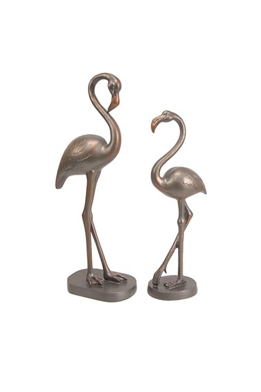 Flamingo Çift Biblo - Füme