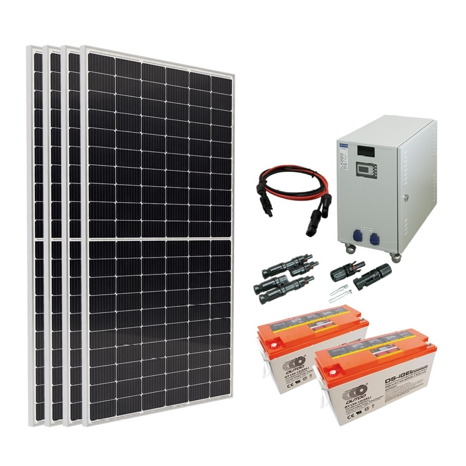 4 Panelli 1000W/12V Off-Grid Set