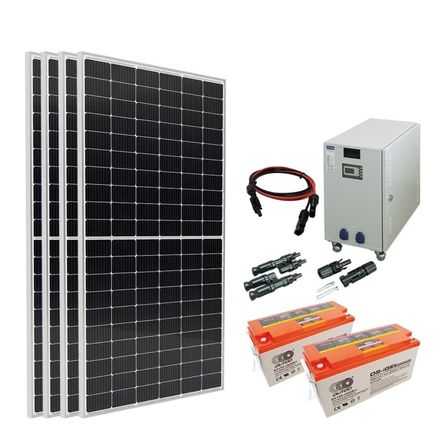 4 Panelli 3000W/24V Off-Grid Set Güç Kutulu