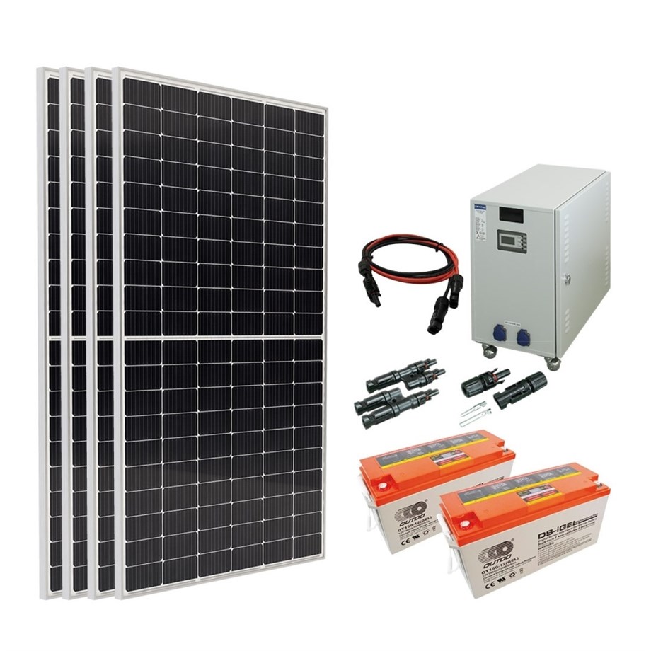 3 Panelli 1000W/12V Off-Grid Set Güç Kutulu
