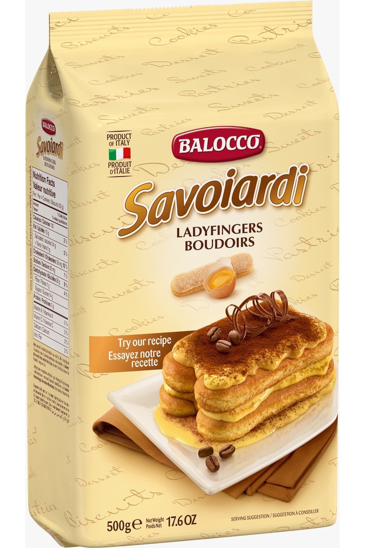Savoiardi Kedi Dili Bisküvi 500 Gr
