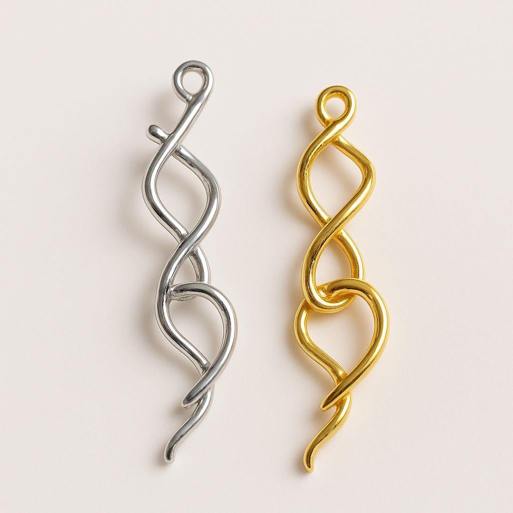  Spiral Tasarım Çelik Küpe Takımı