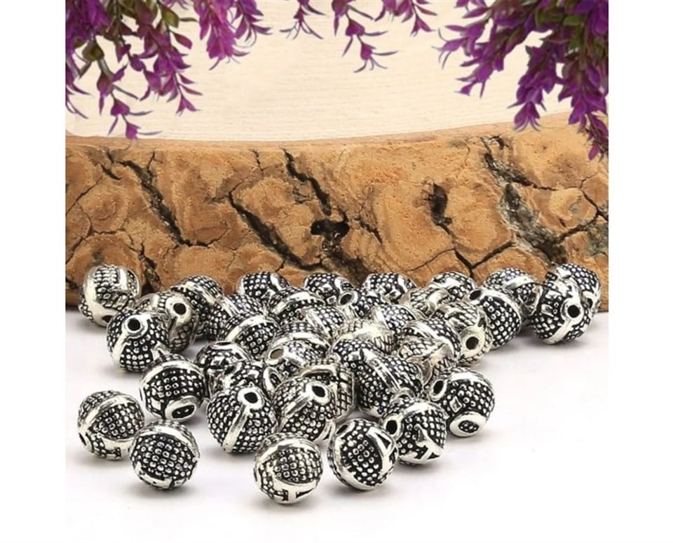 Metal 8 MM Harf Boncuklar 
