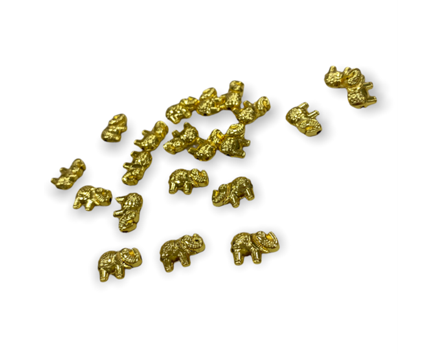 Parlak 24K Kararmaz Fil Ara Model