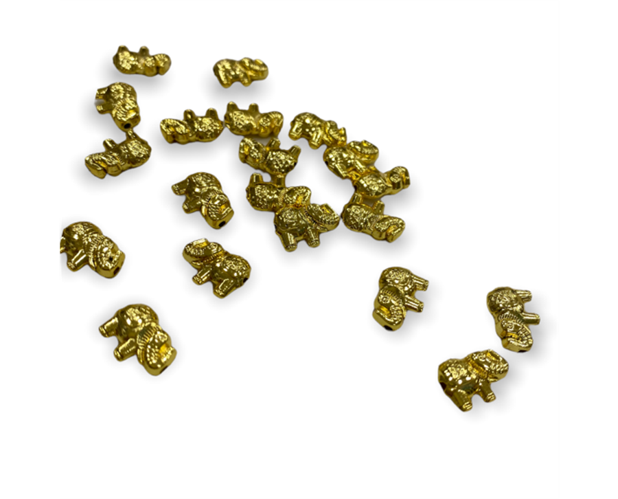 Parlak 24K Kararmaz Fil Ara Model