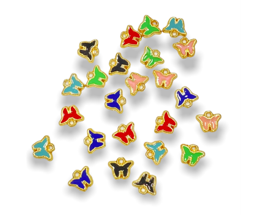 Renkli Minimal Kelebek Uçlu Modeller 