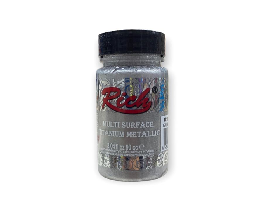 Rich Multi Surface Gümüş Titanium Metalik Boya 90cc 