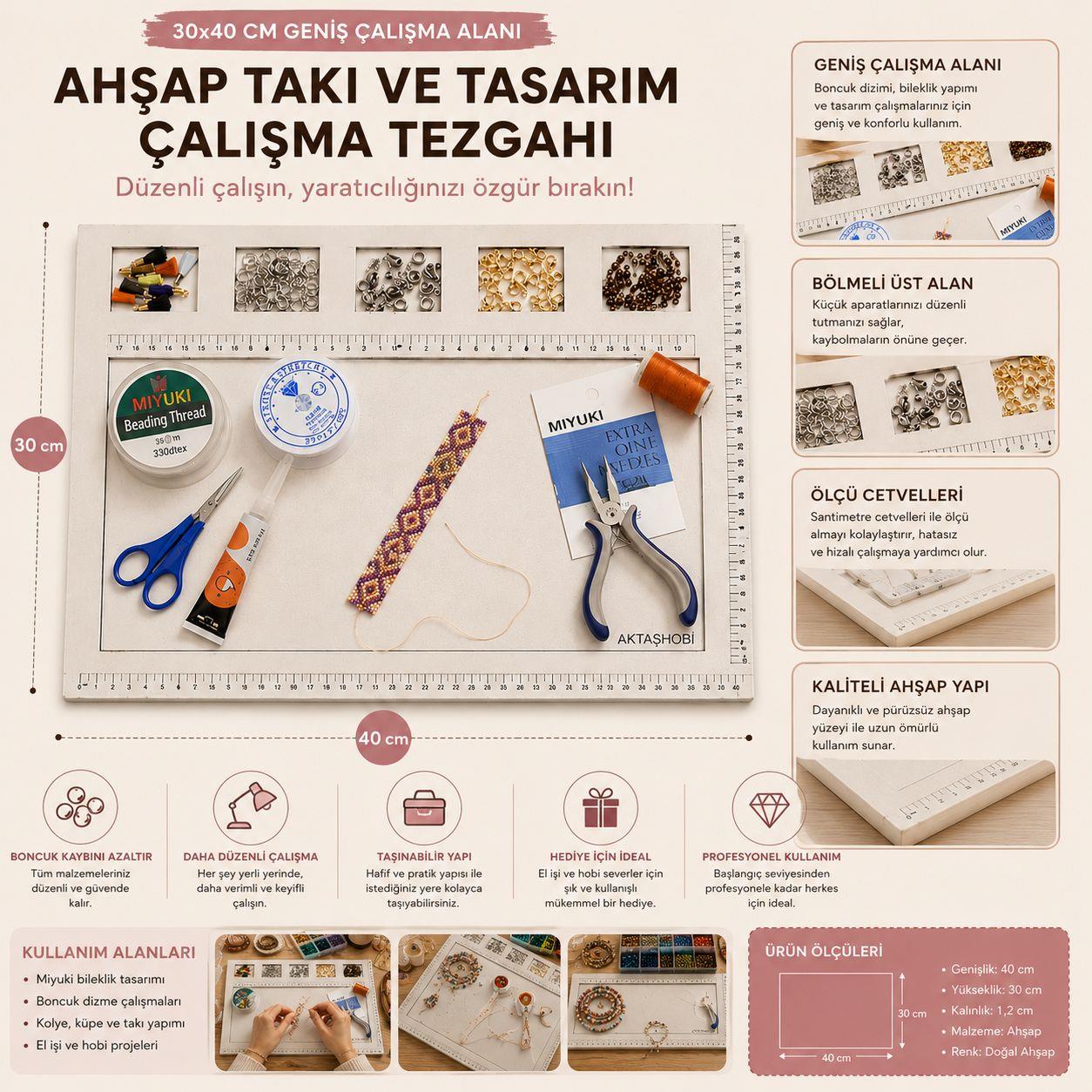 Ahşap, Takı ve Tasarım Çalışma Tezgahı