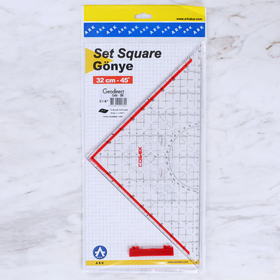 Ark Geodirect Set Square Geoder Gönye Dereceli 32 cm x 45