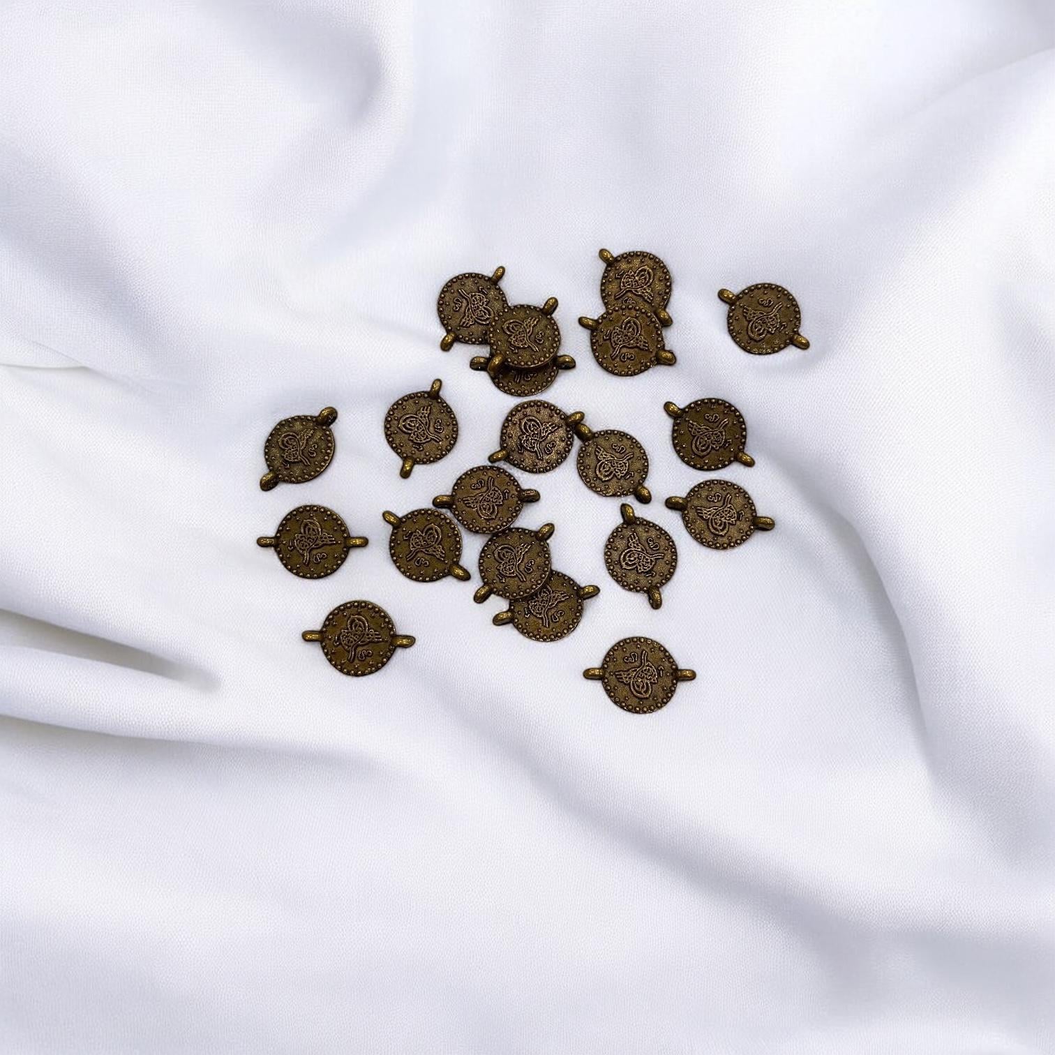 Bakır Çift Kulplu Tuğra 10 MM - 5 Adet Paket