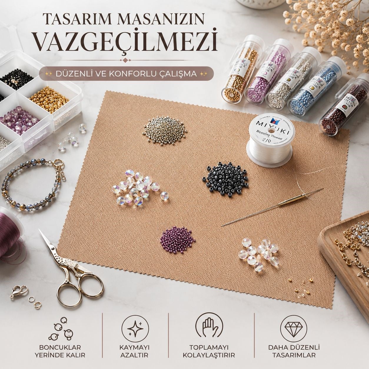 BeadBase - 35x35 Boncuk Çalışma Matı