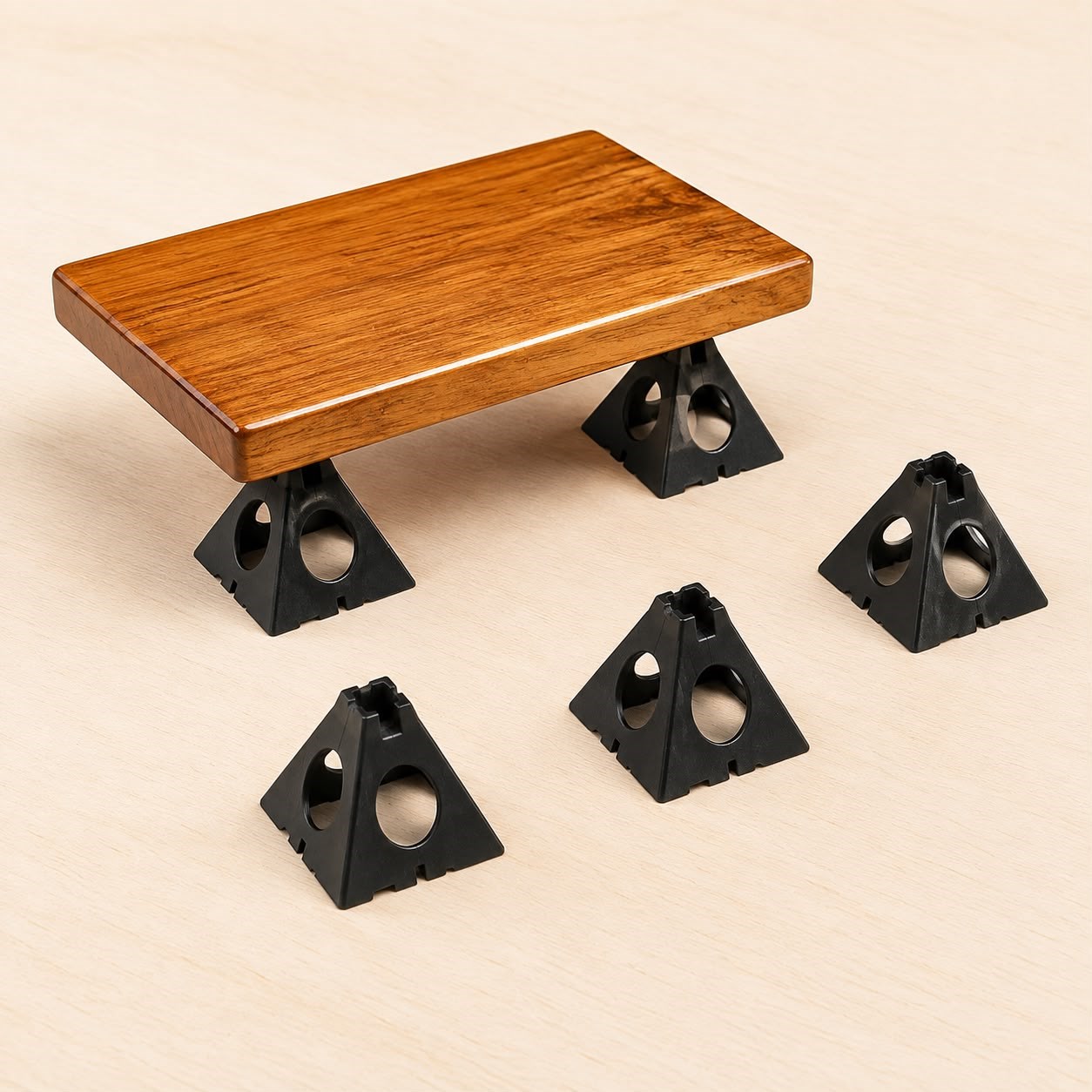 Boya ve Vernikleme Destek Takozu – Siyah 5li Set