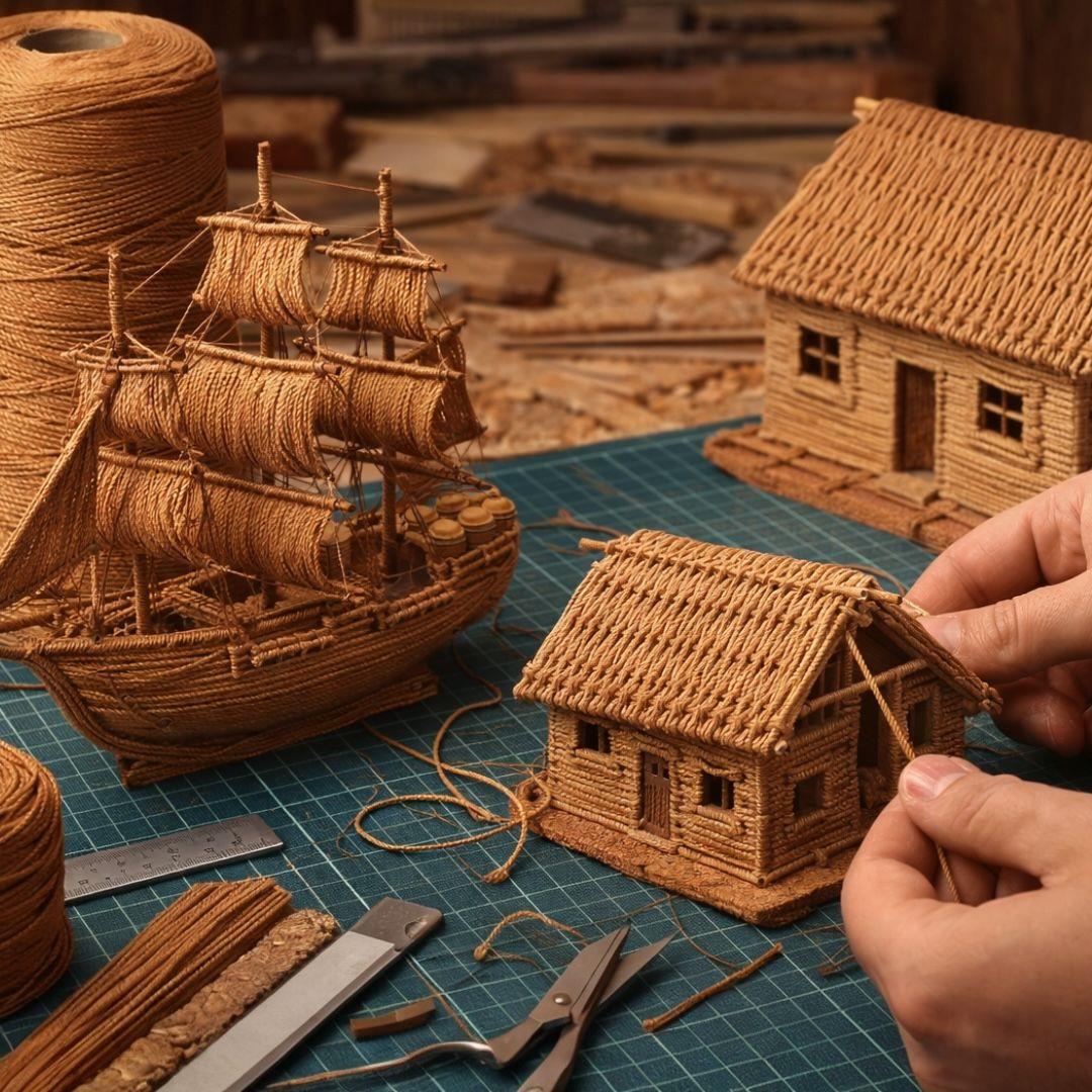 Burgulu Makrome ve Maket Tasarım İpi