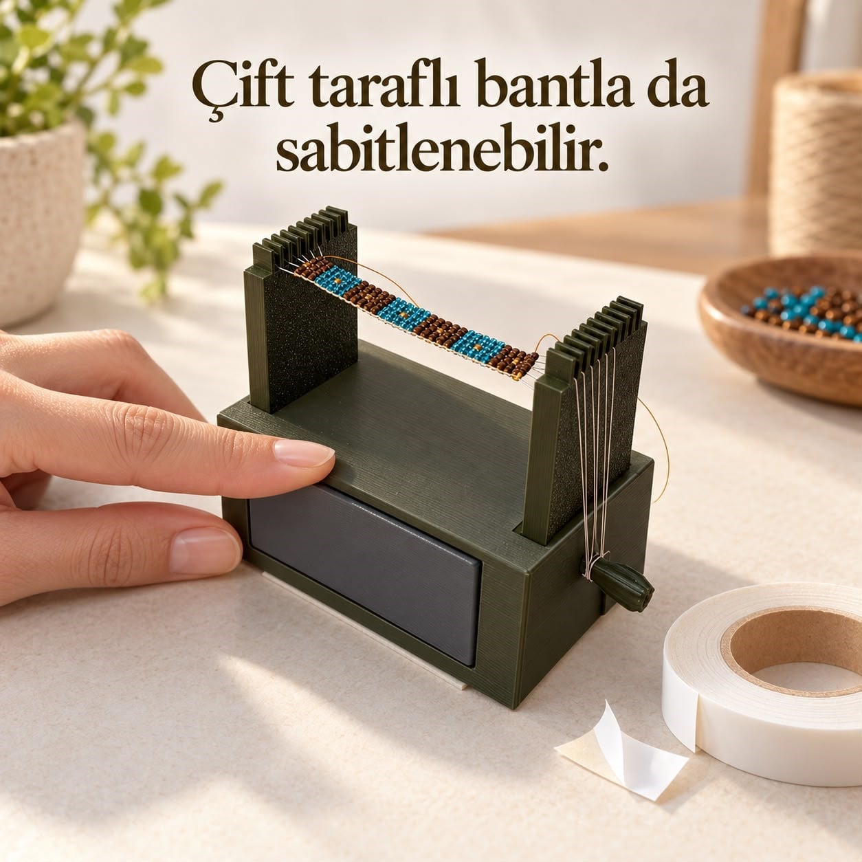 Çekmeceli Boncuk Dokuma Tezgahı