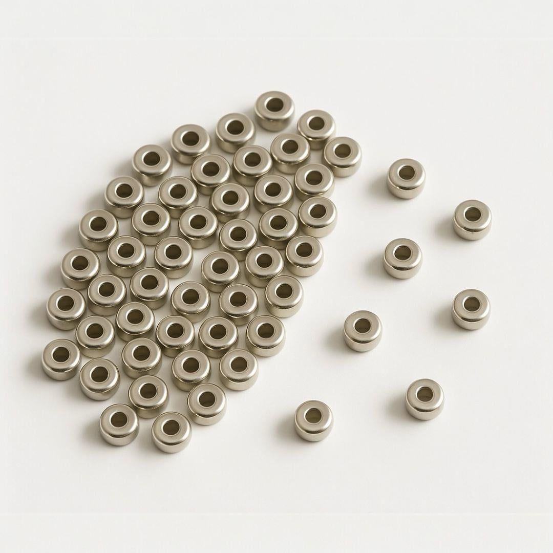 Çelik 4 MM Gümüş Minimal Rondela 1GR. Paket