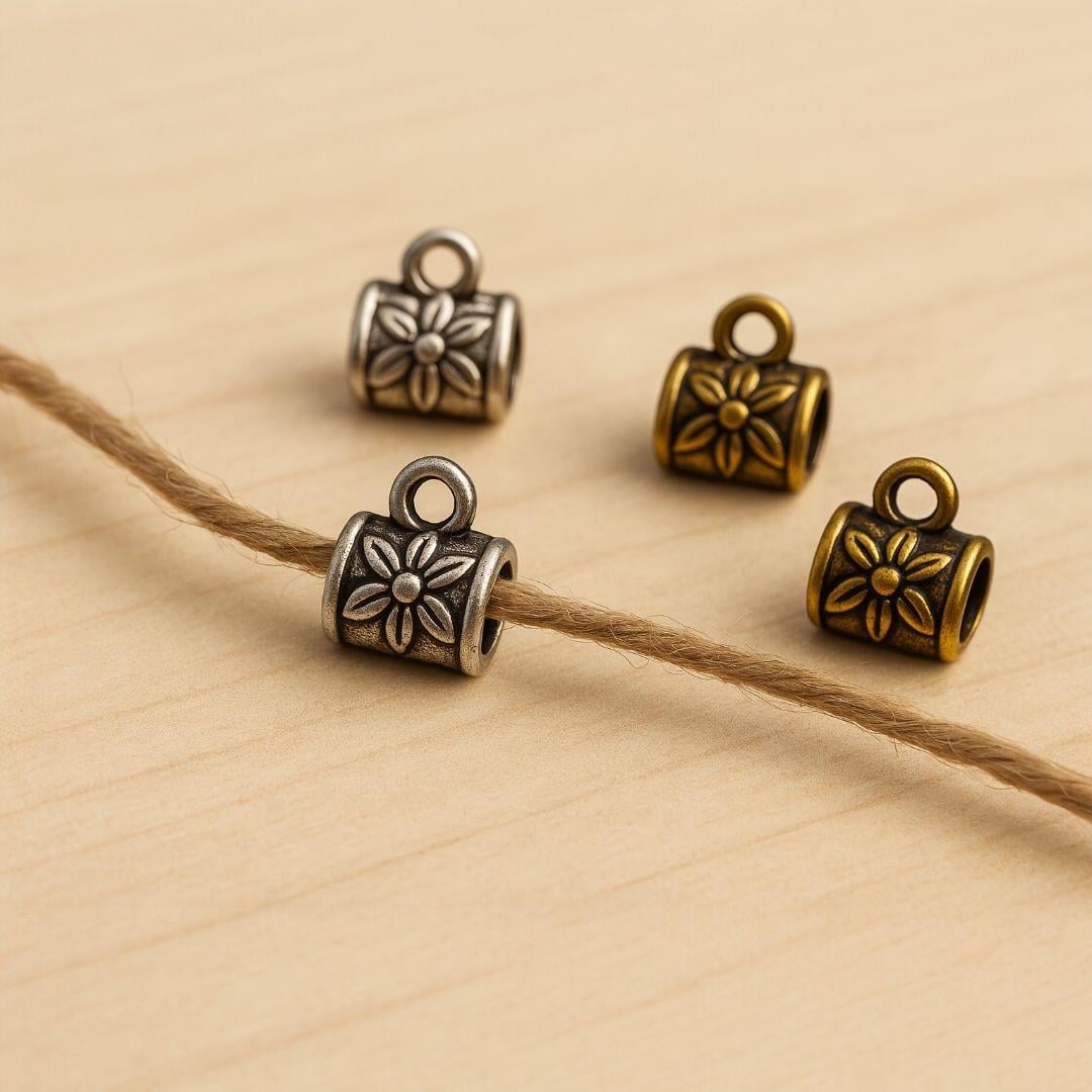 Çiçek Desenli Vintage Sallantı Model - 3 Adet