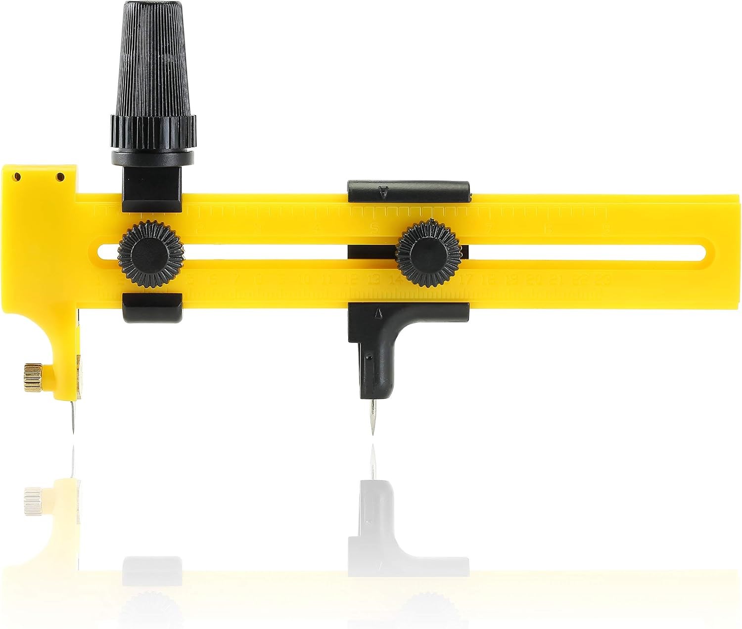 Compass Cutter Pusula Şeklinde Daire Kesici Kağıt ve Kumaş El Sanatları İçin, Dairesel Pusula Aleti