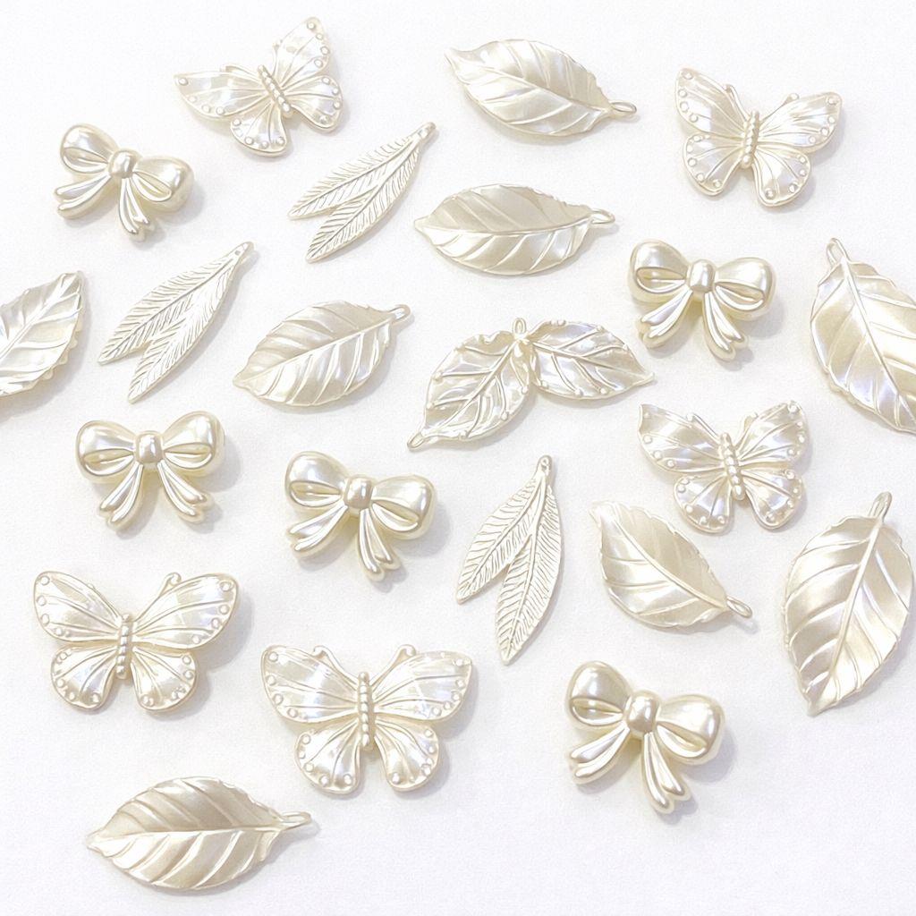 Desenli Krem İnci Model 10 Adet Tüm Modellerden