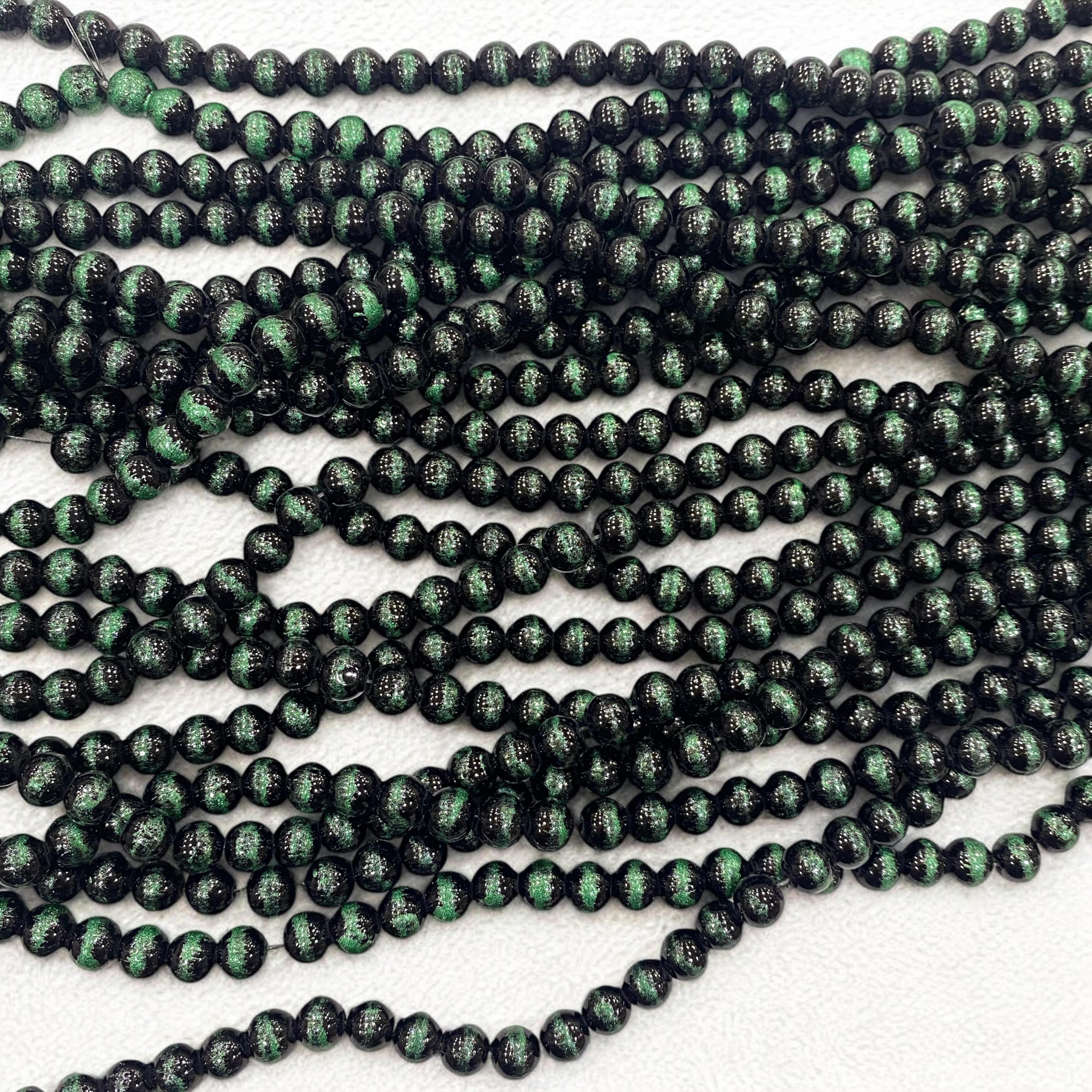 Desenli Lüks Cam Dizi Boncuk - 04