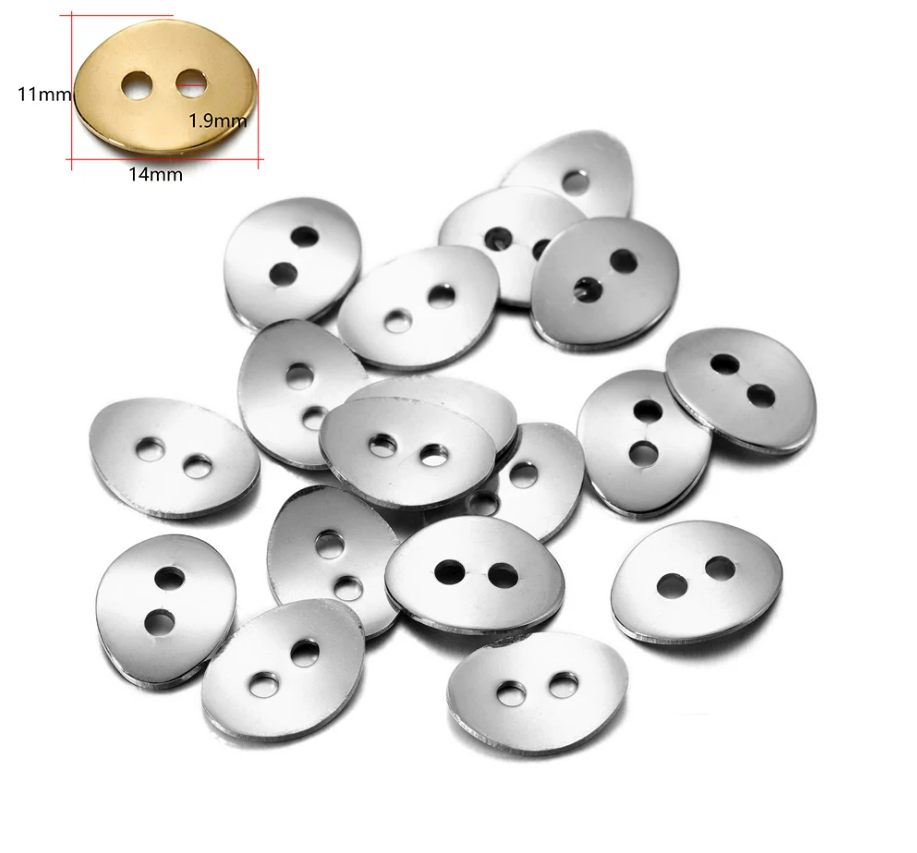 Döküm Bileklik Düğmeleri 12.5 MM 