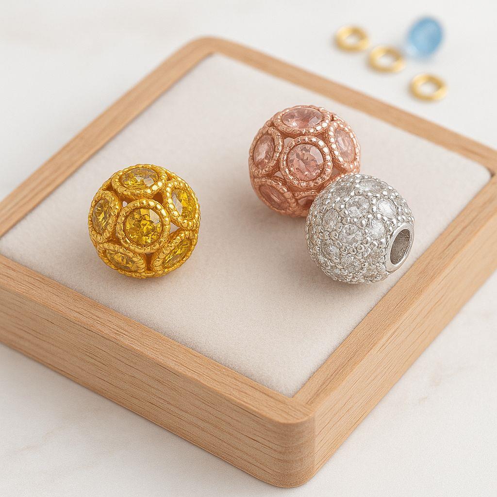 Dorika Çelik, 10 MM Takı Arası Swarovski Lunare
