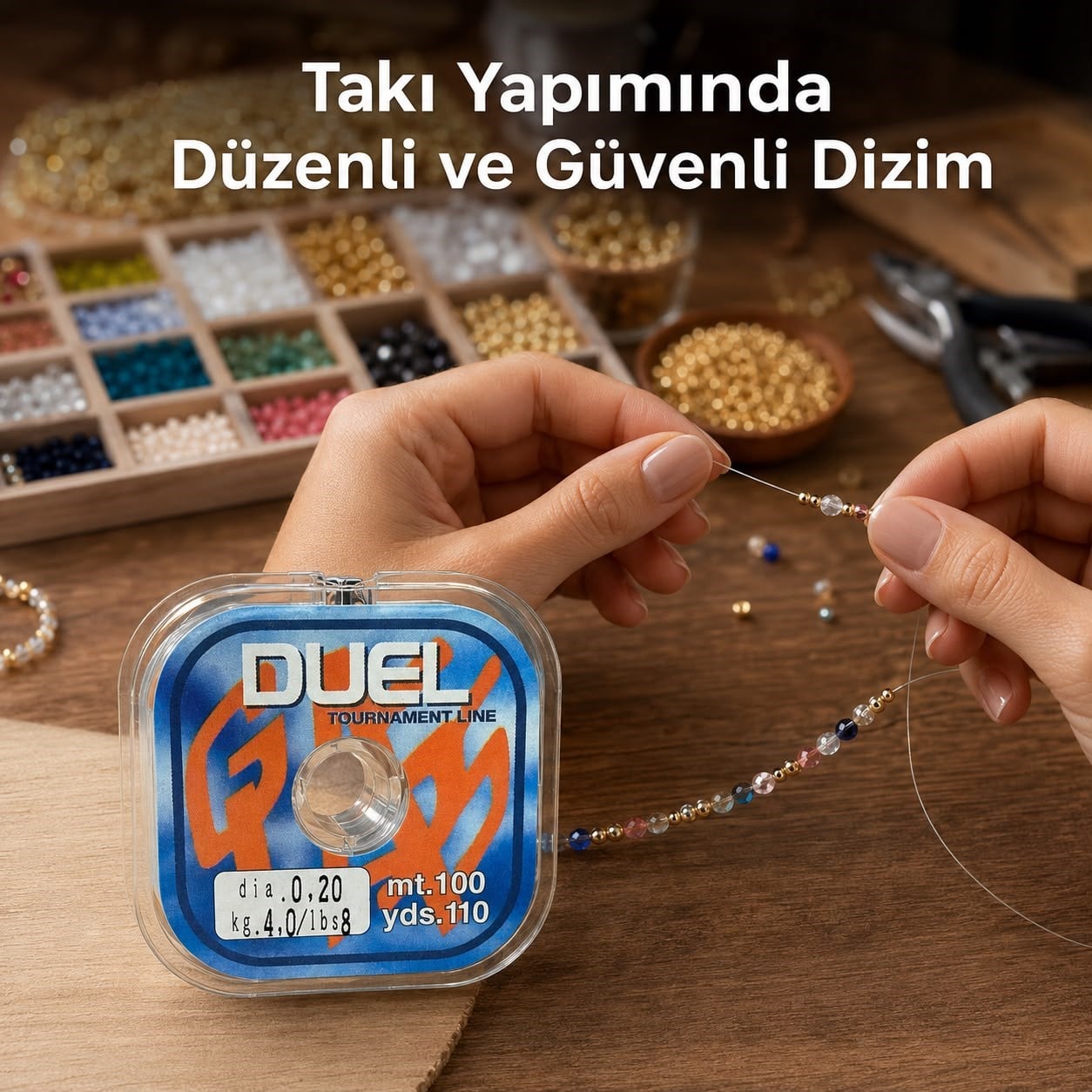 DUEL Tournament Line Şeffaf Misina – 0,20 mm Çok Kuvvetli