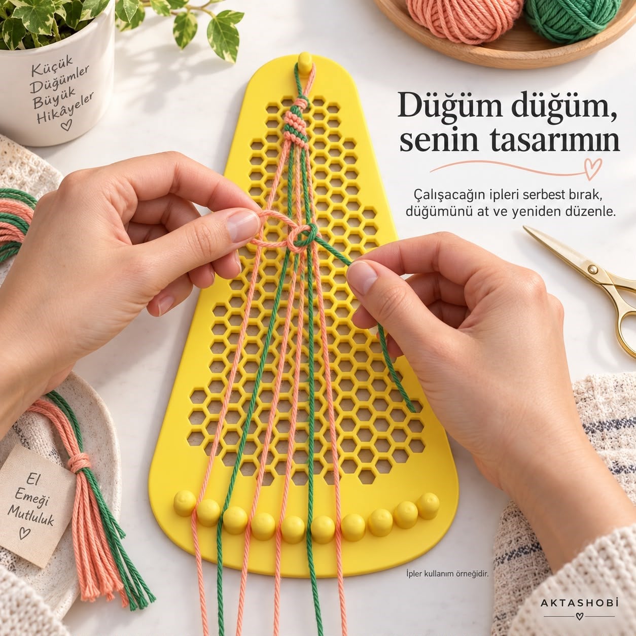 Düğüm Atölyesi – İp Bileklik Örme ve Düğüm Aparatı