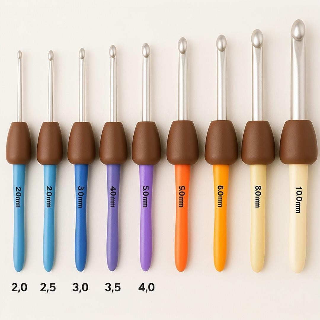 Ergonomik Tığ Sapı Kalınlaştırıcı – Renkli ve Konforlu Kullanım