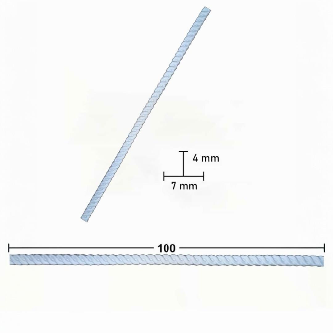Esnek Çıta Bükülebilir 1 Metre ÖRGÜ Çıta 4x7 MM