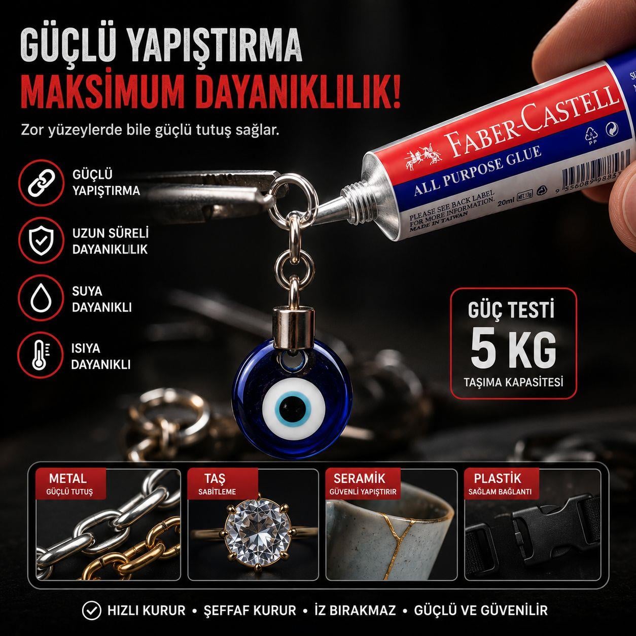 Faber-Castell Çok Amaçlı Yapıştırıcı – 7 Gram