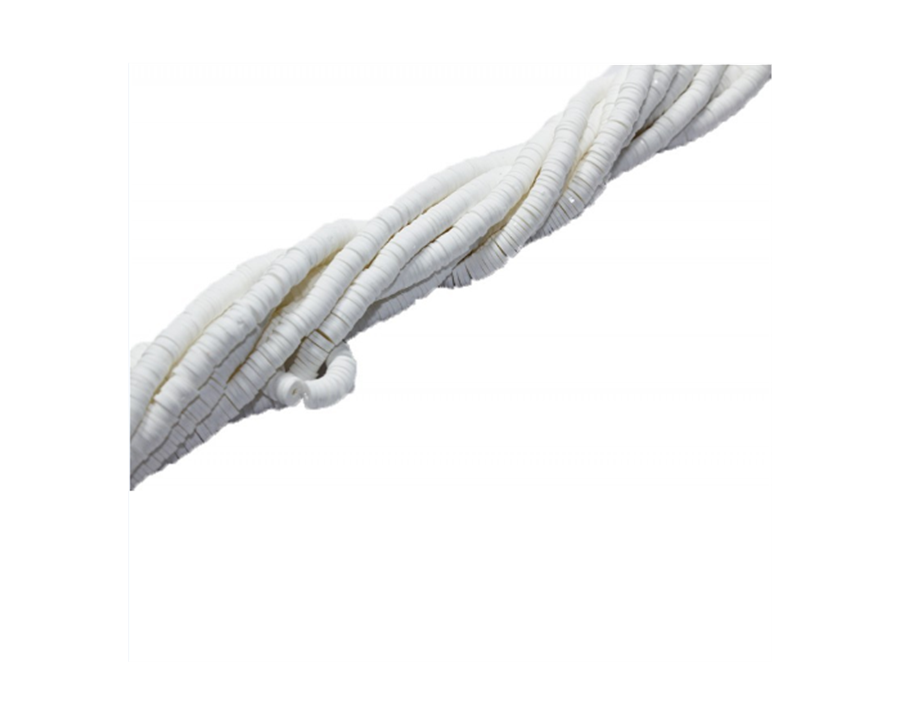 Fimo Boncuk Dizi Beyaz 