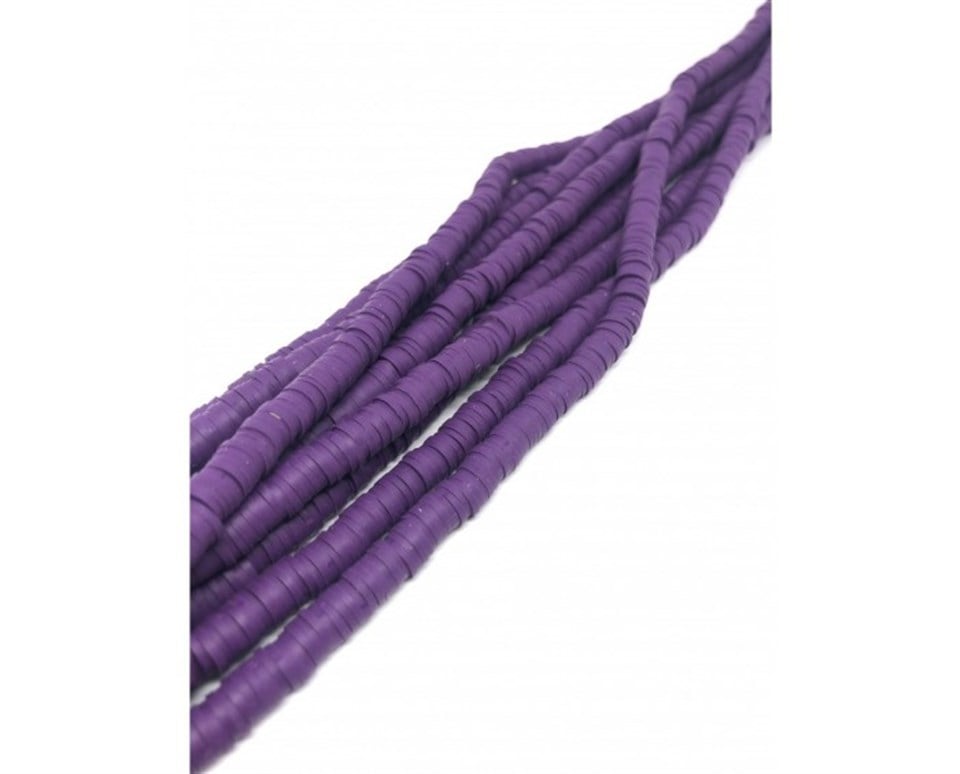 Fimo Boncuk Dizi Dark Purple