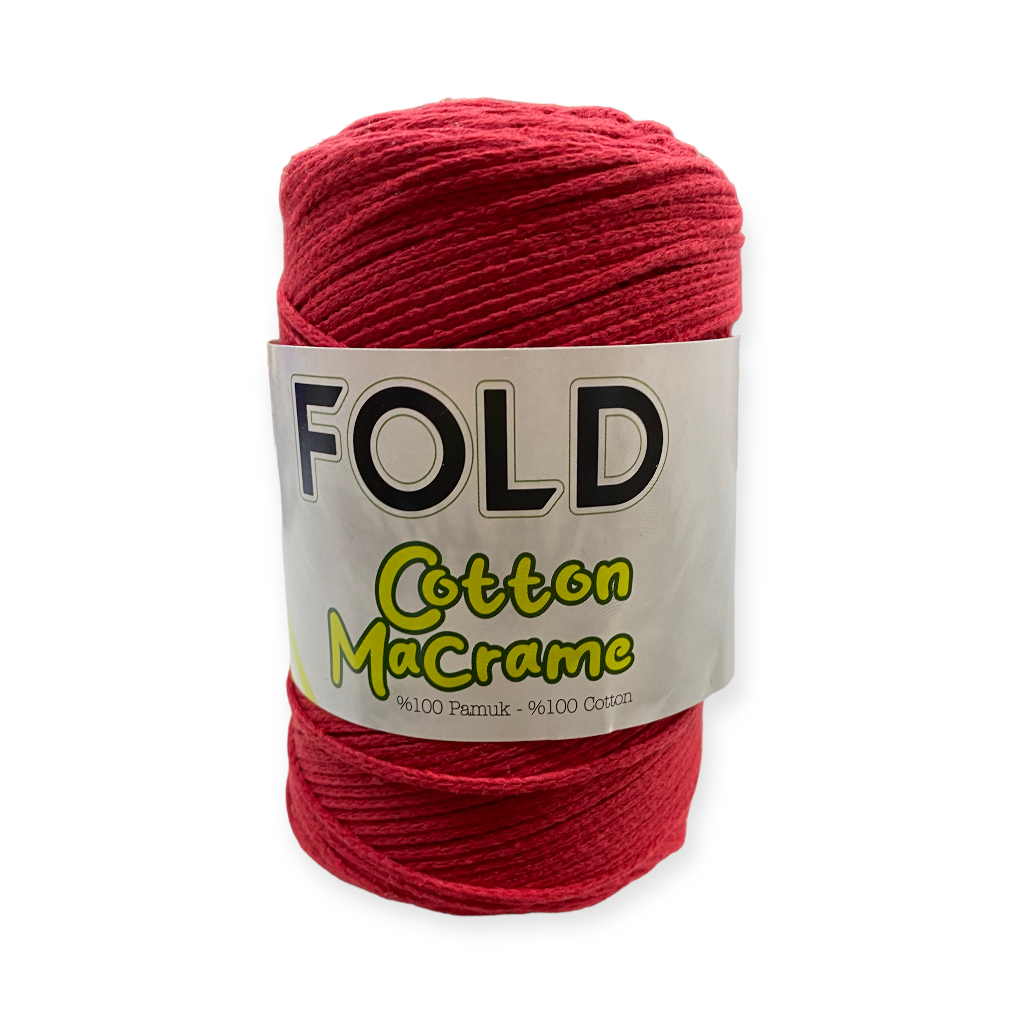 Fold Yarn, Koton Makrome Kırmızı