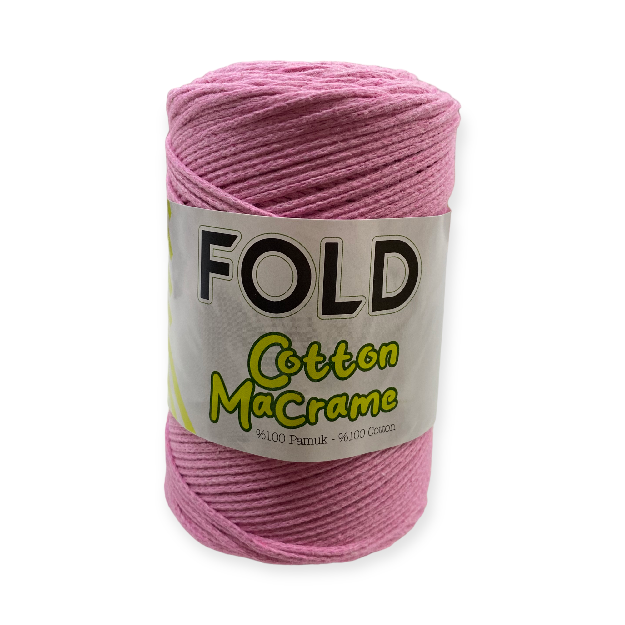 Fold Yarn, Koton Makrome Pembe