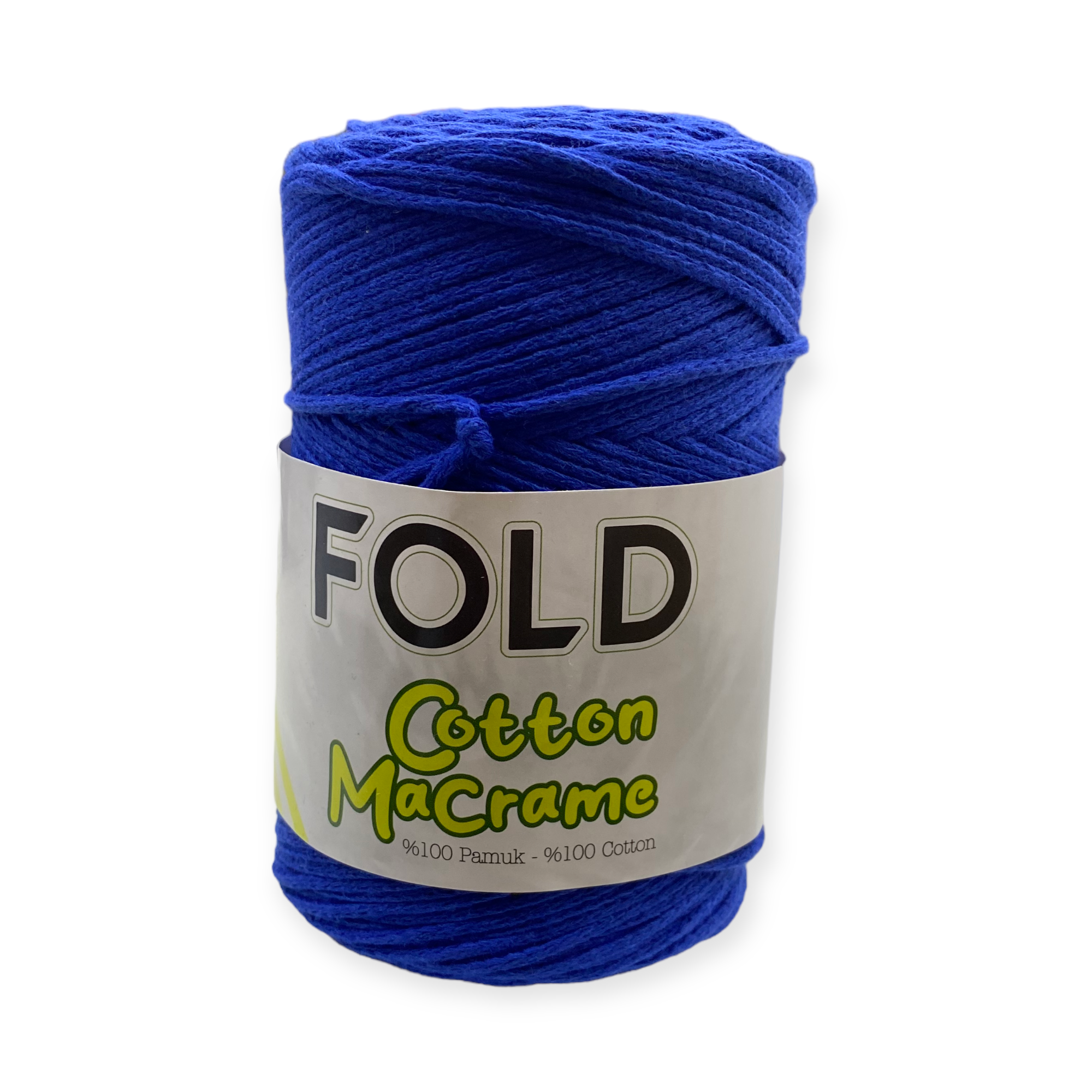 Fold Yarn, Koton Makrome Saks Mavi