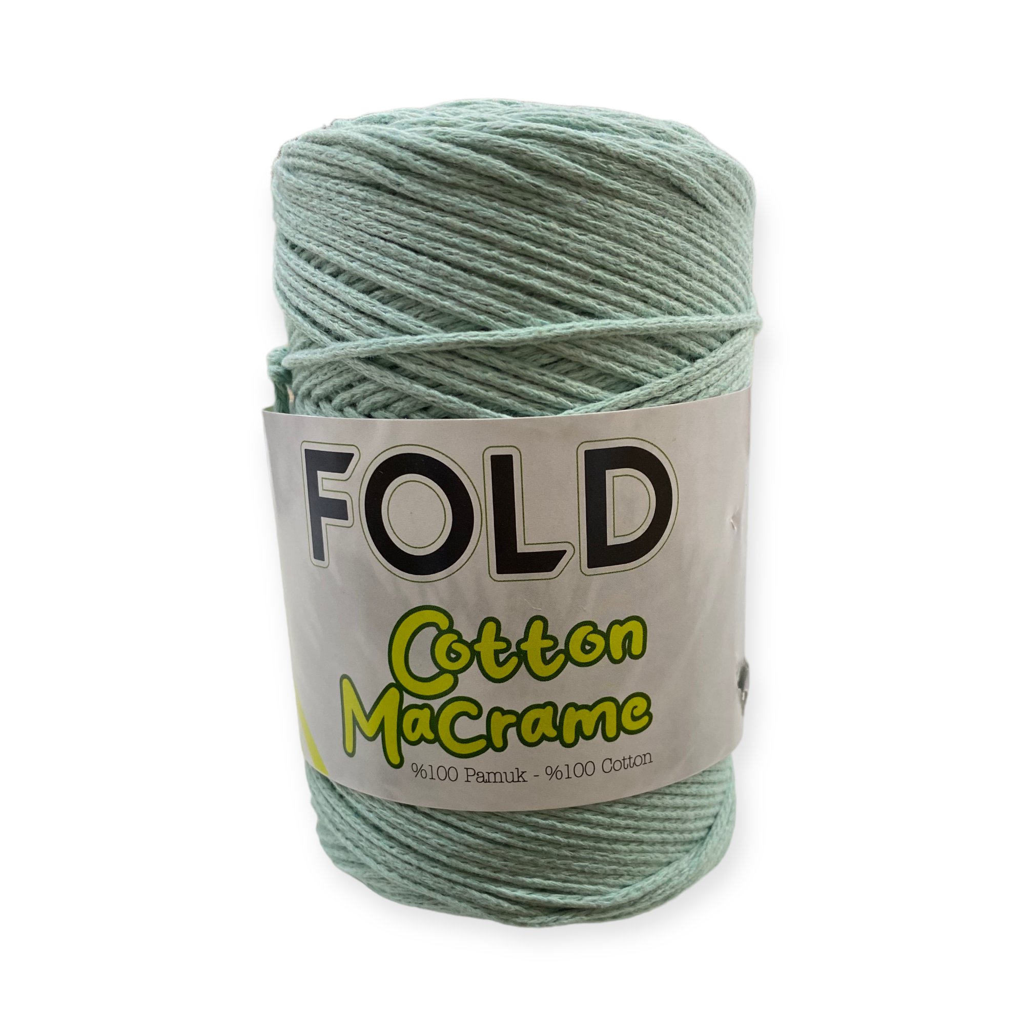 Fold Yarn, Koton Makrome Su Yeşili