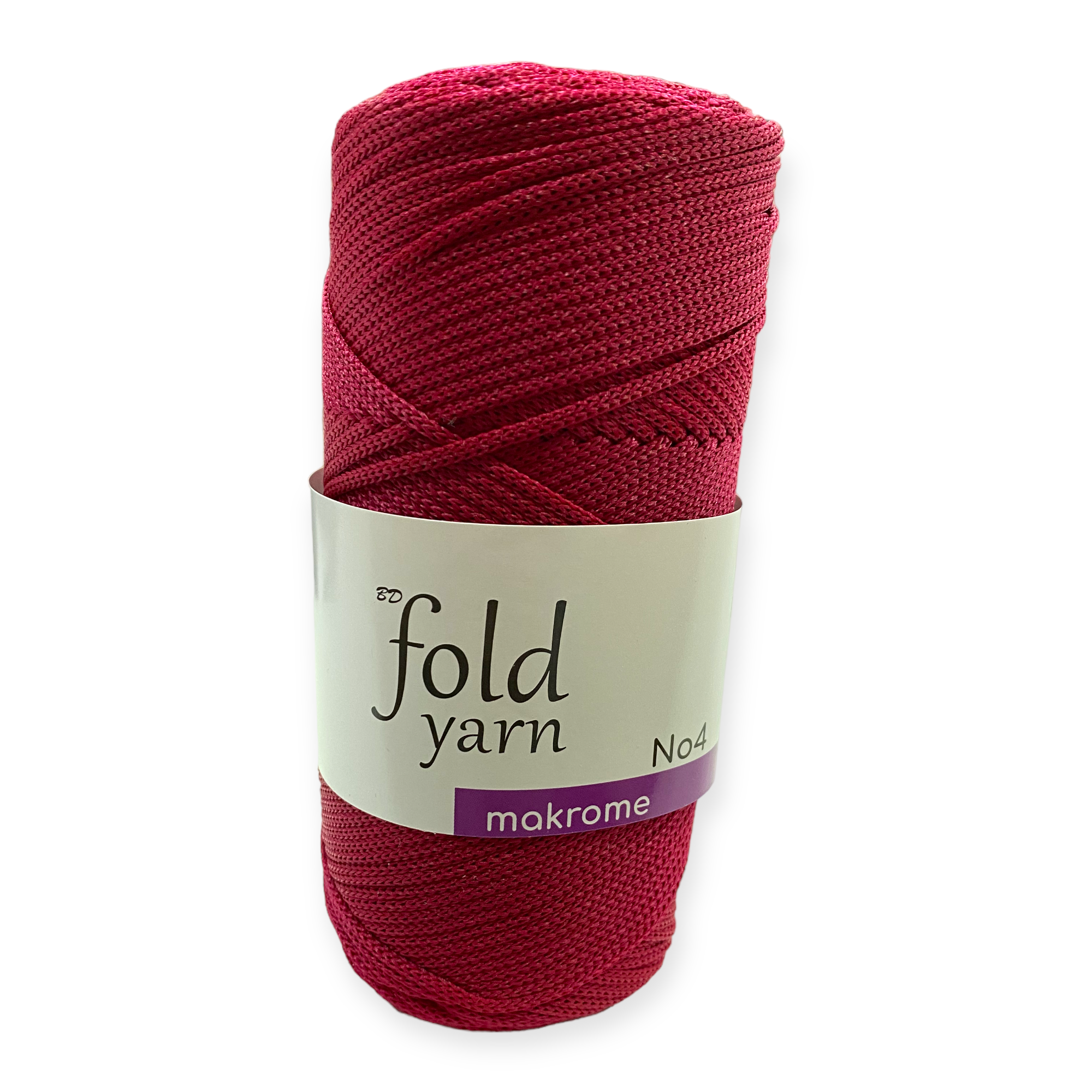 Fold Yarn, Polyester Makrome İpi No:4 Kızıl